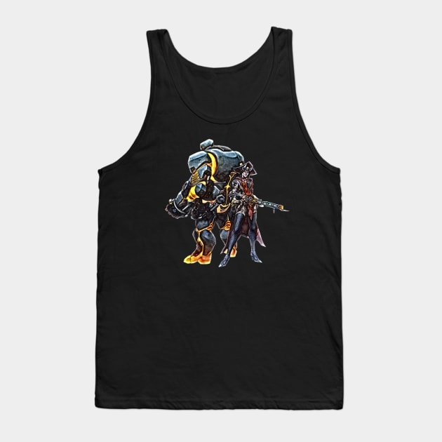 Overwatch Ashe Warlock Halloween Skin Tank Top by Green_Shirts